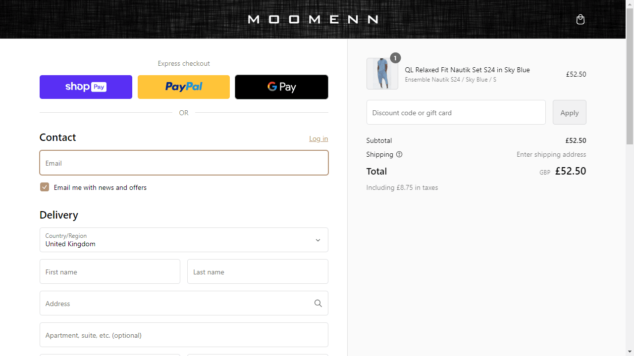 How to apply MooMenn coupon code